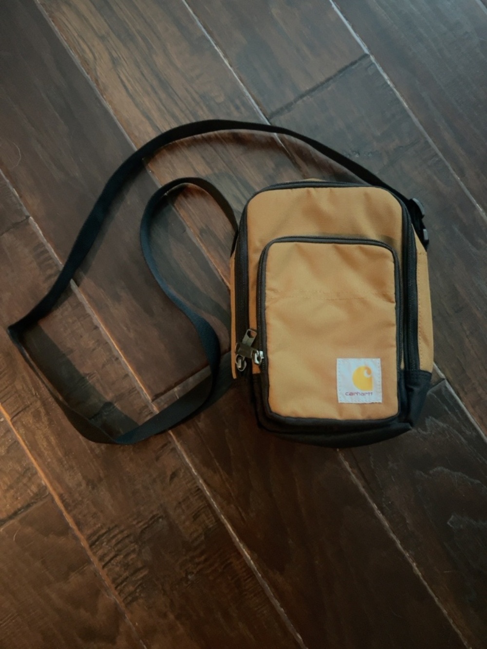 Carhartt Brown Black Crossbody Shoulder Bag Utility Organizer